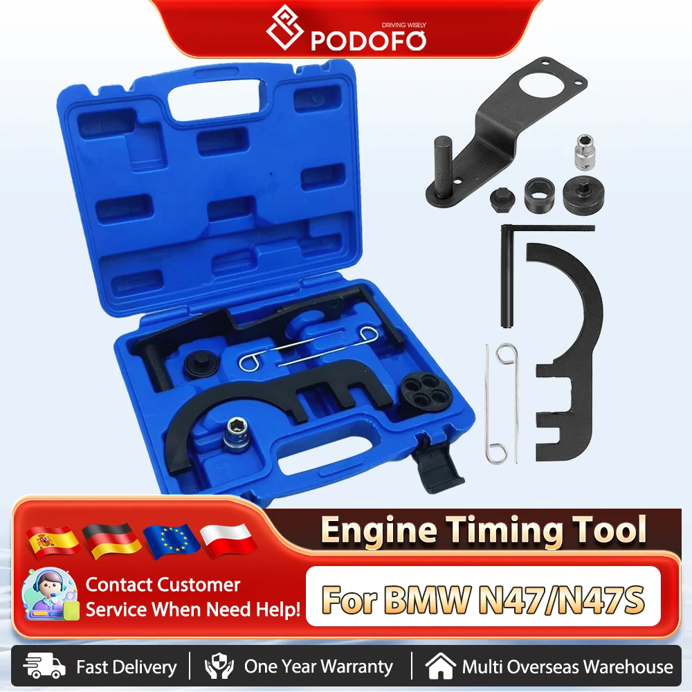 Podofo For BMW Diesel Engine N47 N47S N57 N57S engine timing tool setting locking device dual camshaft 320d 520d