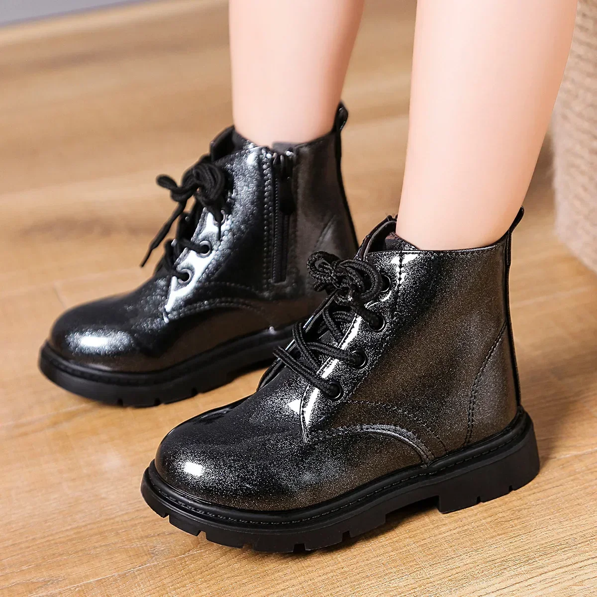 靴 beautiful shoes Buttonless Boots botas Boys Ankle Boots 2023Spring Autumn Children's Sneakers