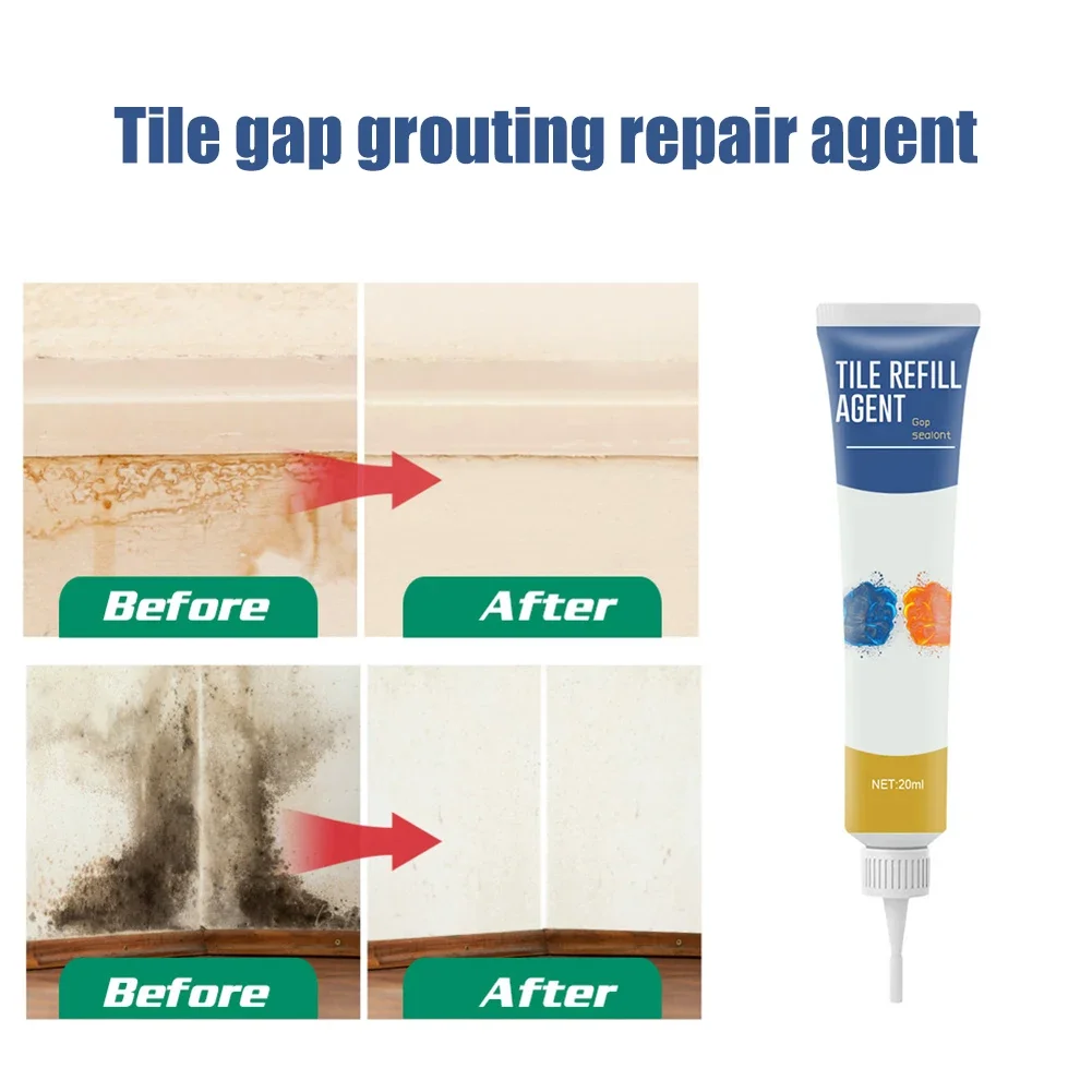 20/120ML Tile Gap Refill Beauty Seam Waterproof Agent Grouting Fill Tile Glue Sealer Repair Ceramic Glue Floor Gap Fill In Agent tile gap filler