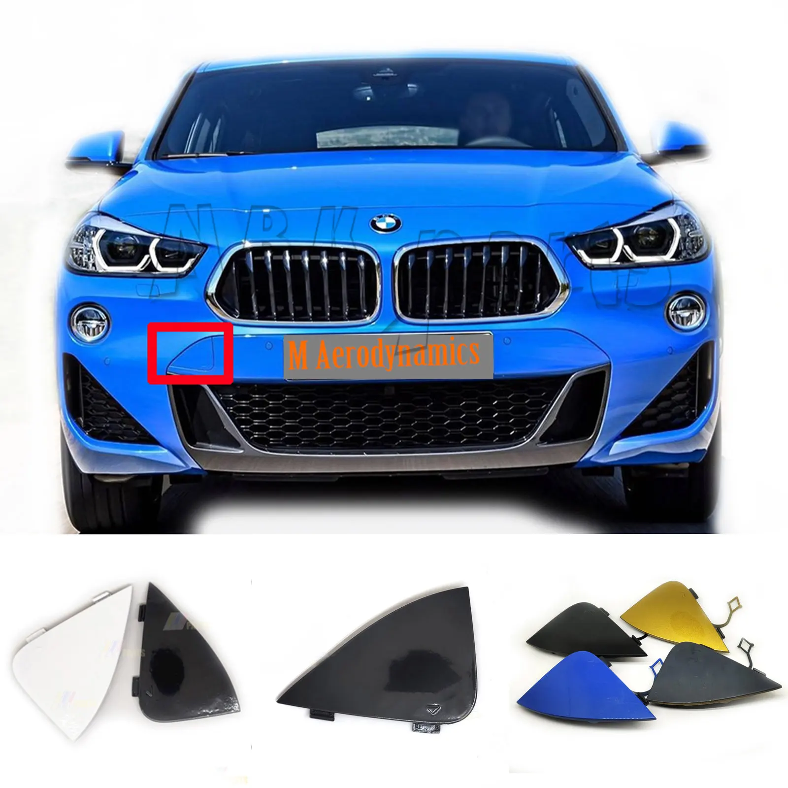 Misura 18-21 Bmw X2 F39 M Aerodinamica 16D 18I 20Ix 25Ix M35Ix Copertura Traino Anteriore 51118089905