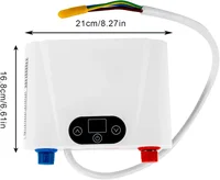 Chauffe-eau électrique instantané 5500W à installer sous l'évier avec indicateur de température LED 6