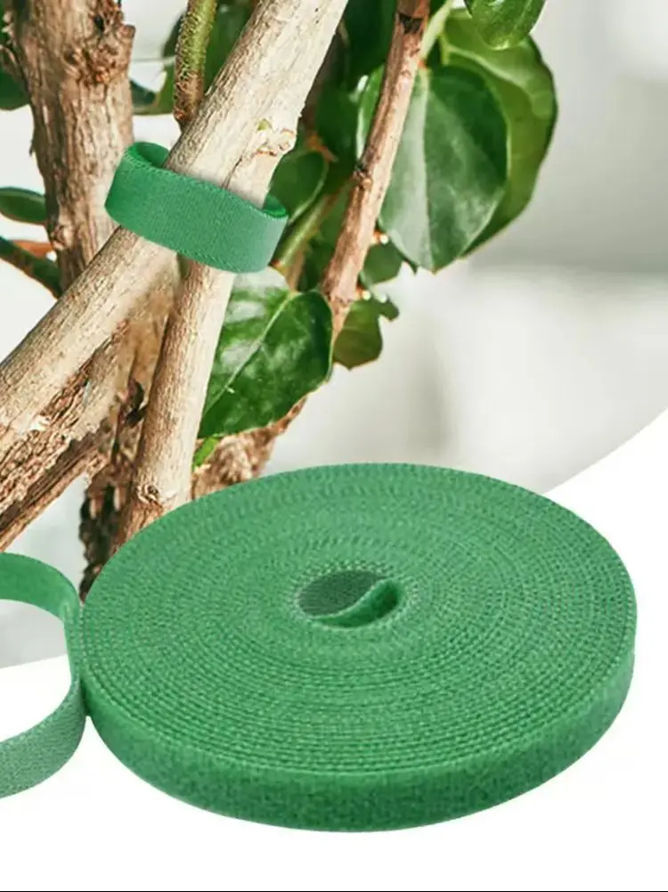 Self Adhesive Nylon Plant Tie Reusable Plant Hook Loop Ties Fastener Tape Bamboo Cane Wrap Support Home Garden Accessories plant ties