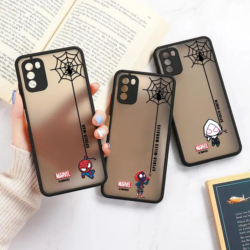 

Spiderman Miles Morales Gwen Mi 11Lite 5G NE Cases For Xiaomi 11T 12T Pro 11 Lite Poco X3 NFC F3 F5 M3 M4 X4 Pro X5 Marvel Funda