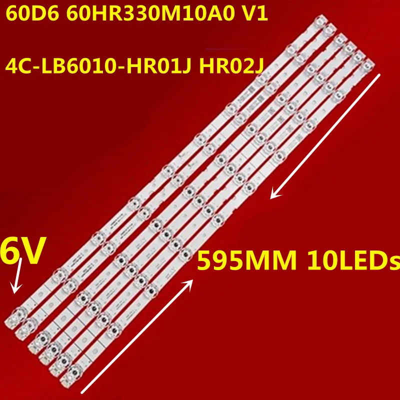 

6 комплектов = 36 шт. светодиодных лент для подсветки 60V2 60L2 60D6 60F60 60U5950C 60HR330M10A0 V1 4C-LB6010-HR01J HR02J