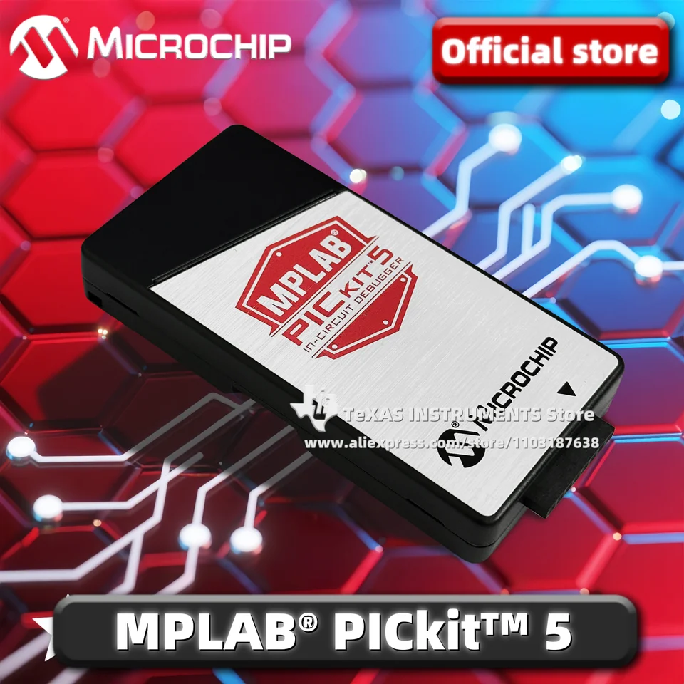 TI Official】 MPLAB® PICkit™ 5 In-Circuit Debugger PG164150