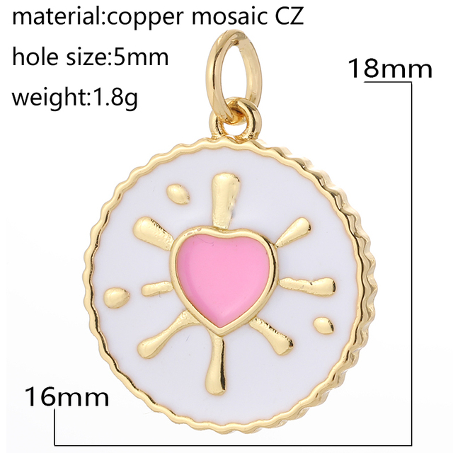 Heart Love Diy Jewelry Charms For Necklace Earring Gold Cute Designer Charms Pendant for Jewelry Making Keychain Supplies