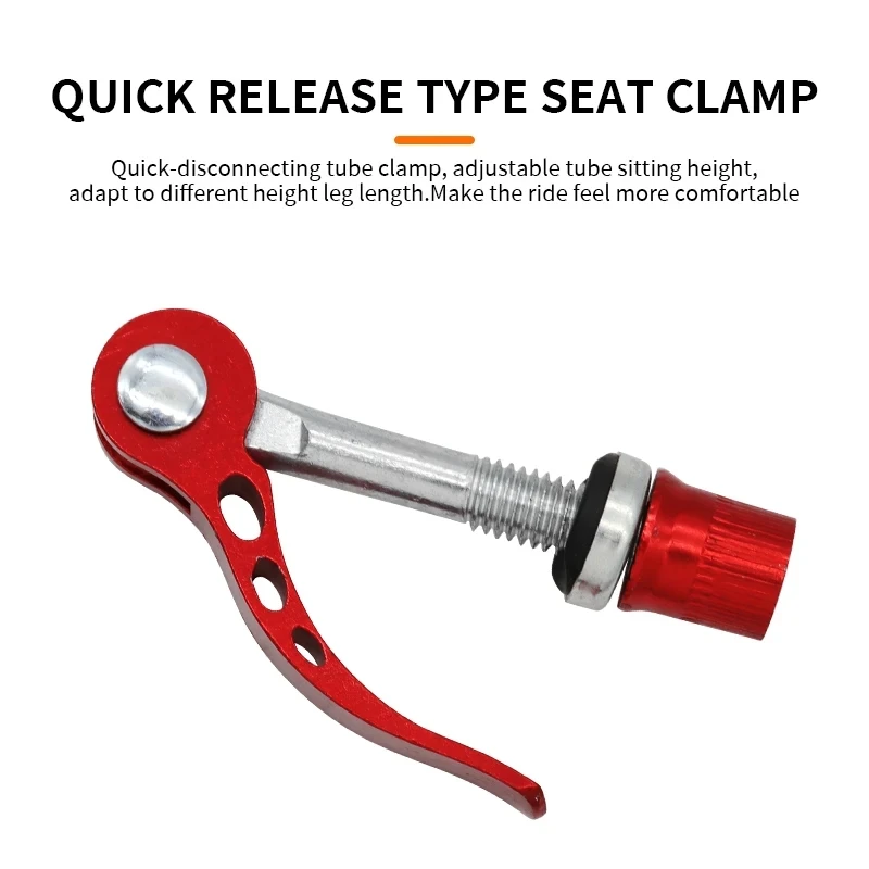 1Piece Bicycle Quick Release Lever Aluminium Bike Seat Post Clamp Seatpost Mountain Bike Seat Tube Clamp Bicycle Accessories