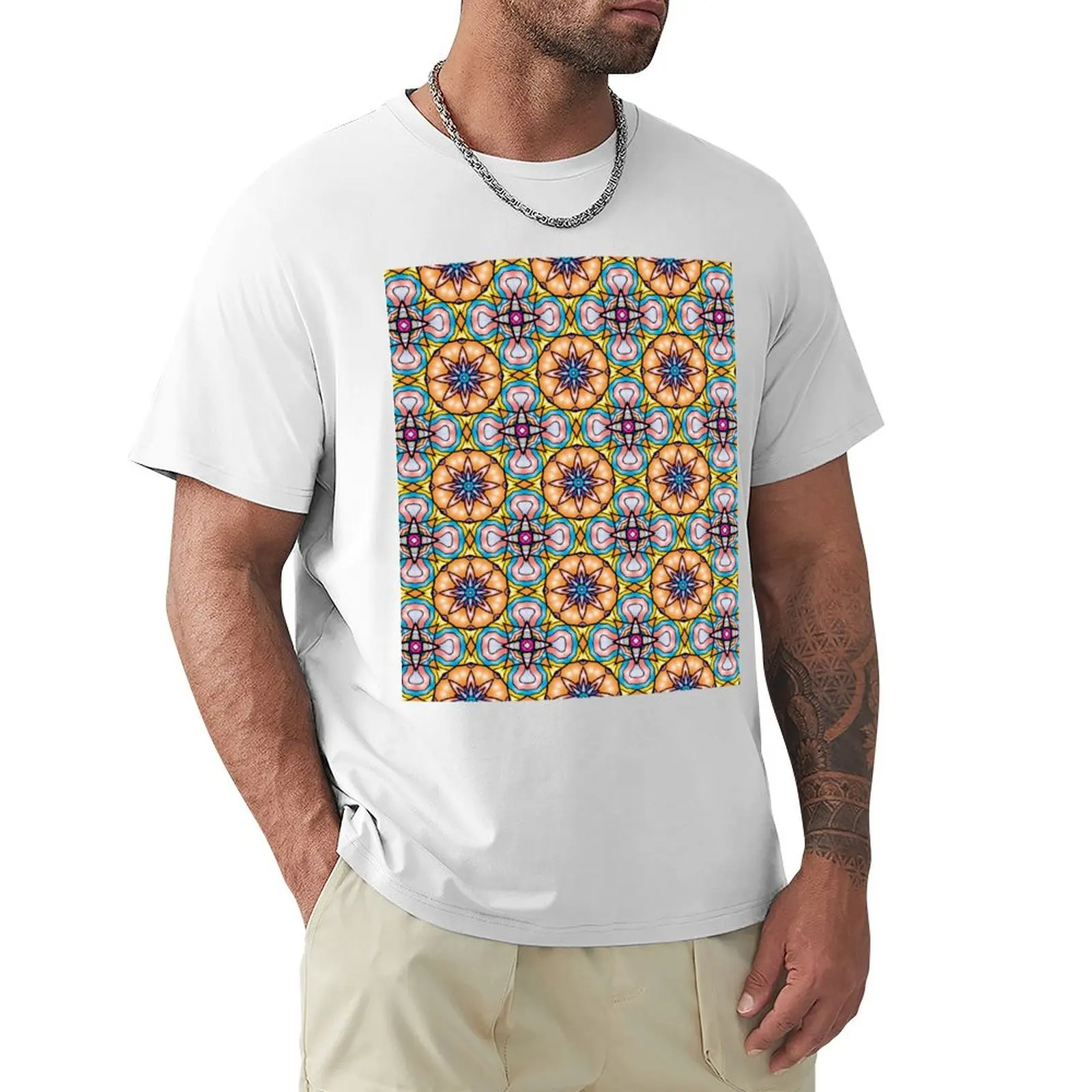 

Vintage - pattern T-shirt new edition quick-drying heavyweight t shirts for men