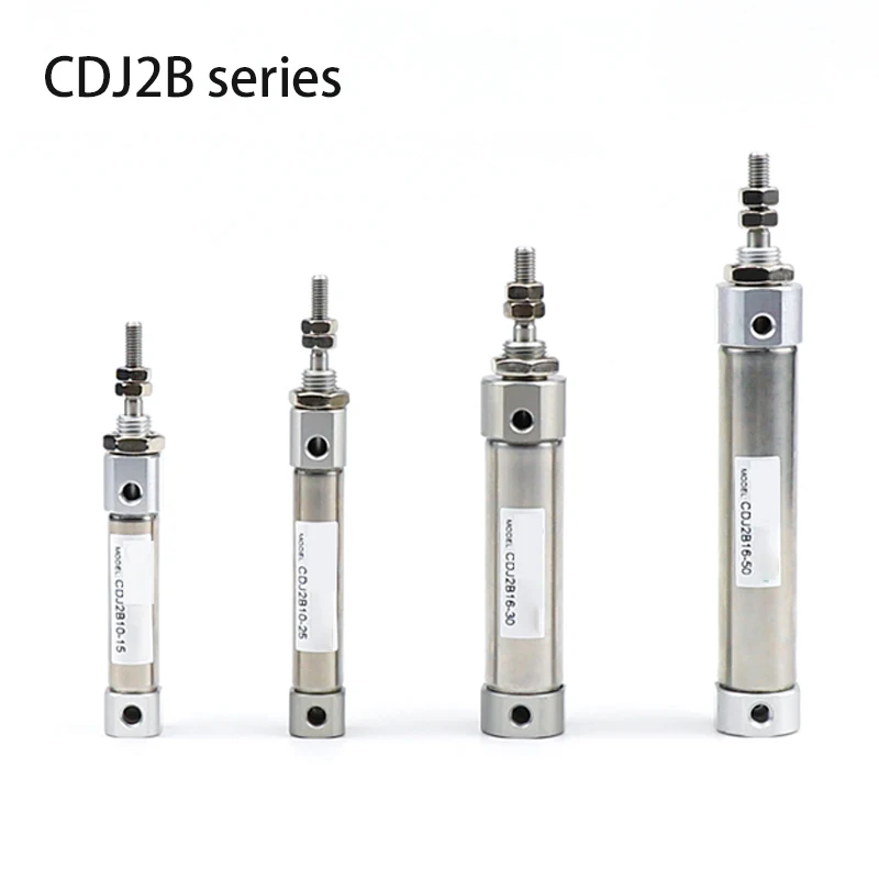 

CDJ2B Type Mini Stainless Steel Pneumatic Cylinder Double Acting CDJ2B10 CDJ2B16 Small Single Rod Air Cylinder