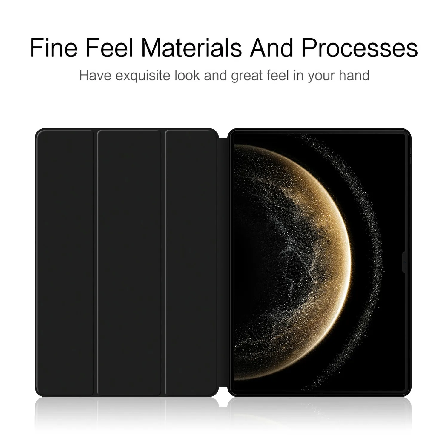 Premium PU Leather Trifold Stand Cover