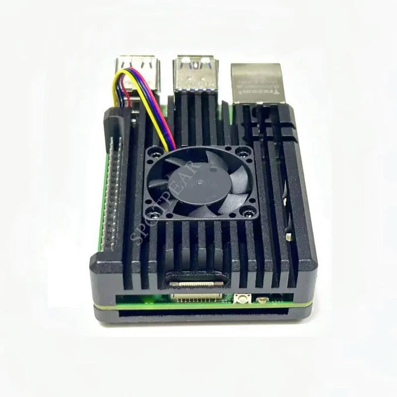 Raspberry pi Alumínio Case com Opção Ventilador Pwm Caixa do Metal - Imagem 5