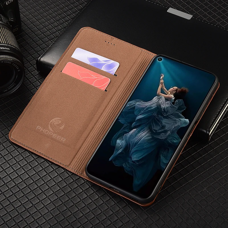 Premium PU Leather Magnetic Wallet Flip Smartphone Case Cover