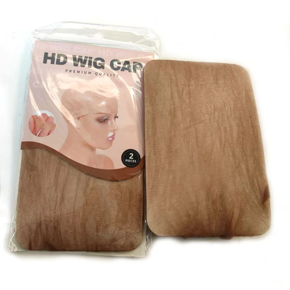 HD Wig Cap For Women Invisible Ultra-thin Stretchy Stocking Caps For Lace Front Wigs Sheer Wig Cap Thin Nylon