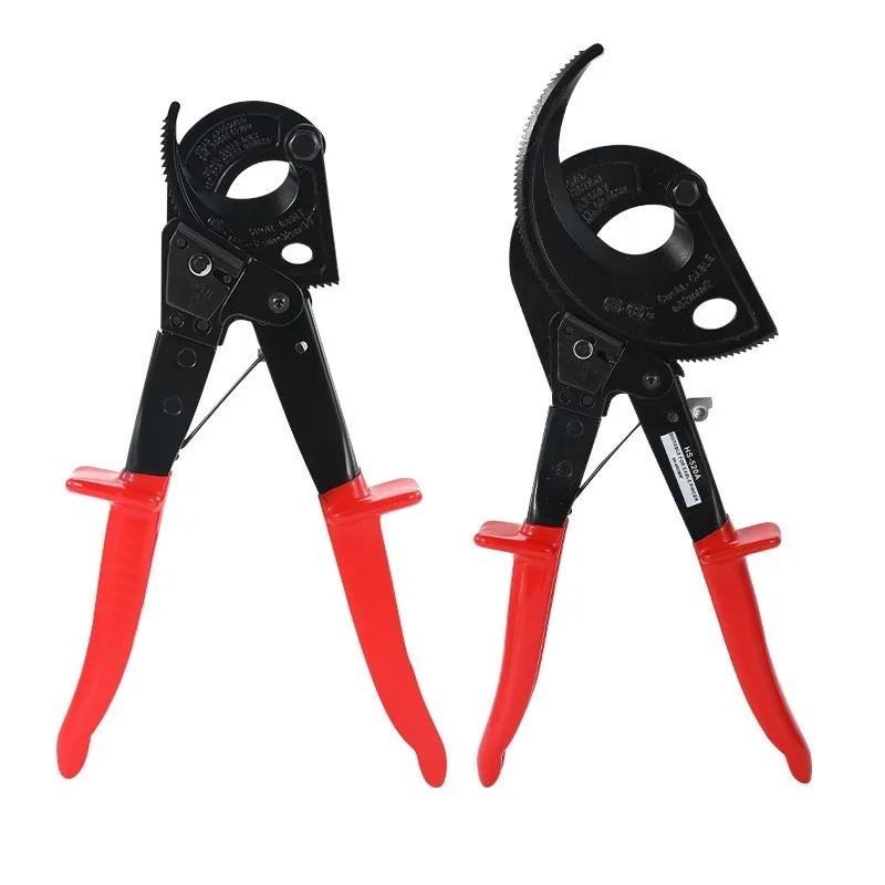 

Ratchet Cable Cutter Pliers Insulated Metal Aluminum Copper Wire Cut Up HS-325A 28mm/240m㎡ Portable Cutting Pliers Hand Tool