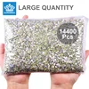 Wholesale Crystal AB Glitter Non Hotfix Rhinestones Nails Crystals uñas Diamond стразы Nail Accessories for Nail Art Nail Charms 1