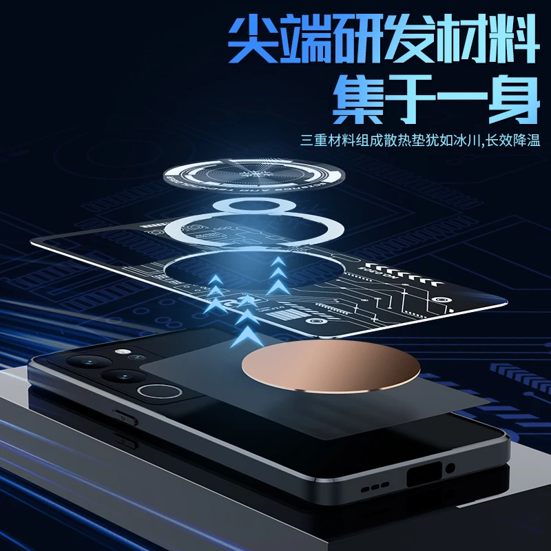 Aluminum Alloy Heat Dissipation Case for VIVO S17 Pro Cases Graphene Cooling Red Copper Metal Cover vivo s17 pro Funda Capa