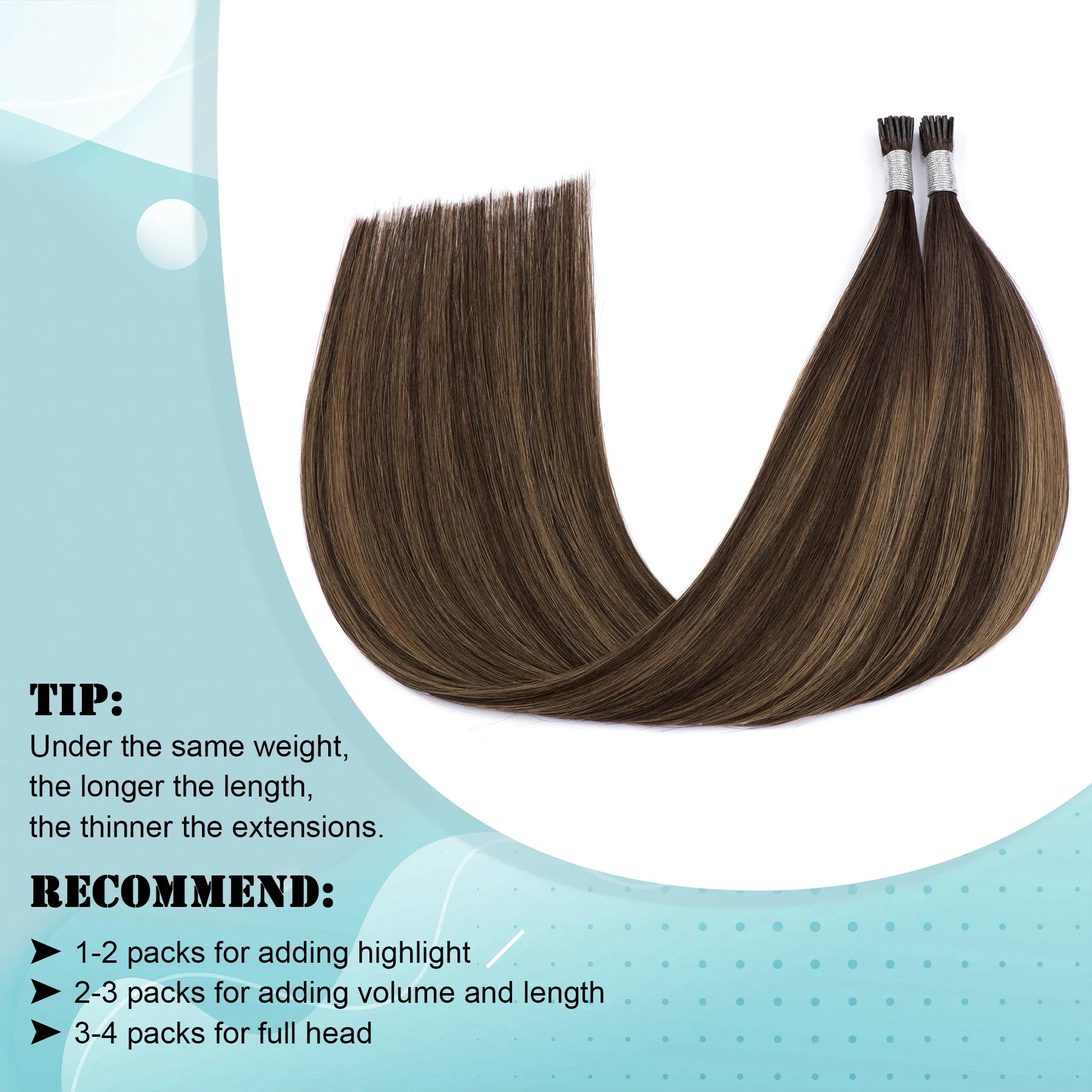 I Tip Hair Extensions Remy Human Hair Straight Black Brown Blonde Extensions ITip Human