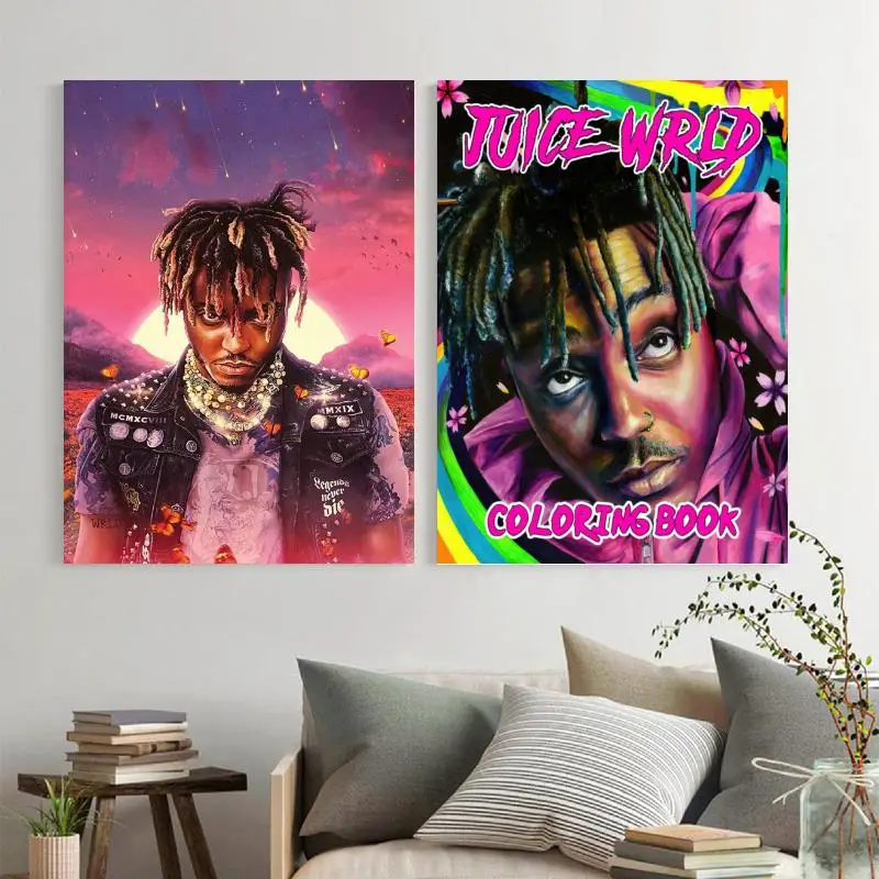 

juice Singer wrld legends never die Canvas Art Poster and Wall Art Picture Print Modern Family bedroom Decor Posters