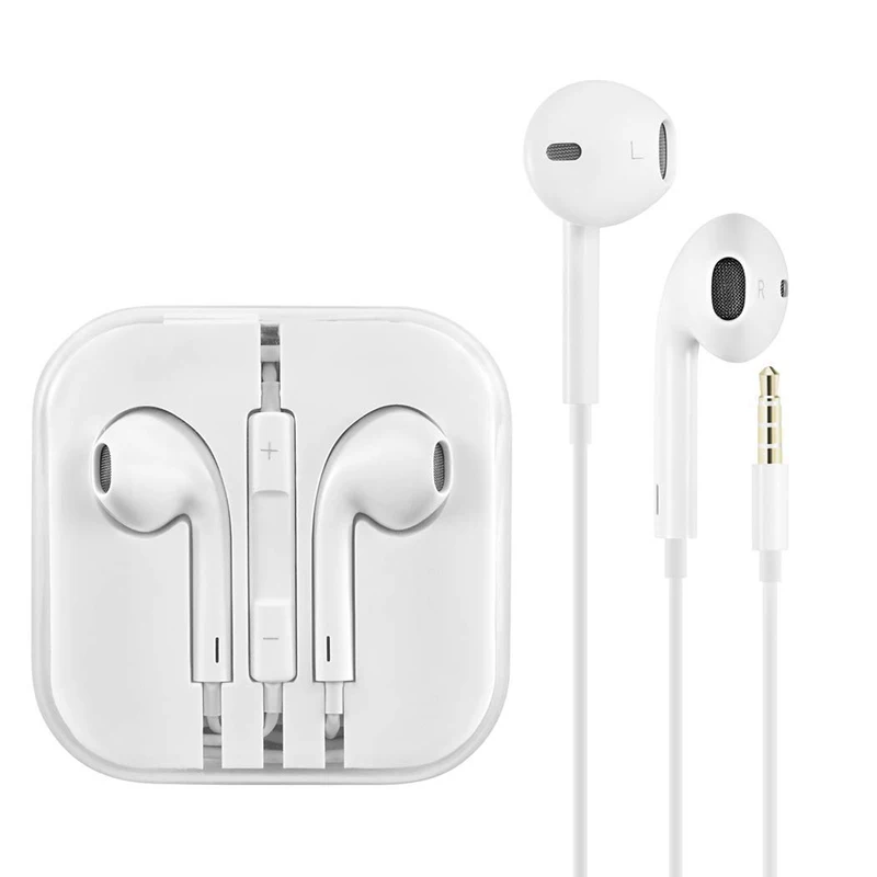 Wire In-Ear 3.5mm Earphone with Mic Sound Control Stereo Headphone for IPhone 6 6S Plus 5S SE MP3 IPad Phone No Bluetooth |