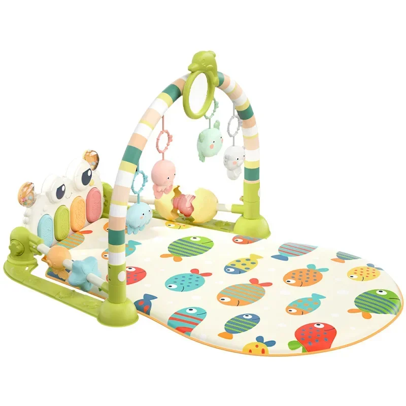Musical Baby Activity Gym Rack Play Mat Kid Rug Puzzle Mat Carpet Piano Keyboard Infant Playmat Crawling Game Pad Baby Toy Gifts