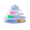 4 Levels Cat Toy Tower Turntable Roller Balls Toys Interactive Intelligence Training Track Puzzle Funny Games Accessories 5