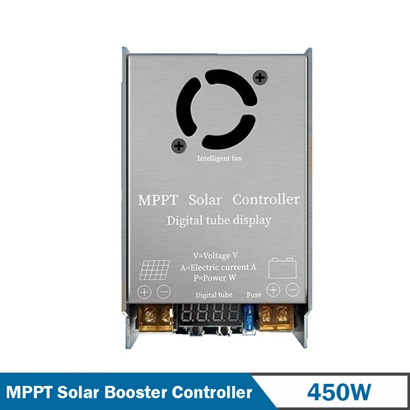 

MPPT Booster Solar Controller 450W 12V~50V Input Step-up Charging For 24V 36V 48V 60V 72V LiFePO4 Lithium Lead-acid Gel Battery