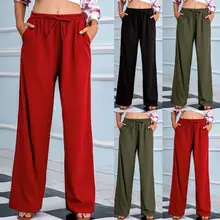 

High Waist Soft Comfort Women Pants 2021 Casual Summer Slacks Pants Women High Quality Loose Full Length Long Trousers Female