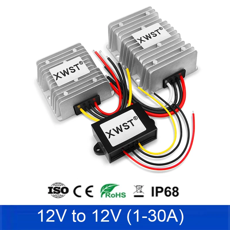 

Waterproof DC DC Boost Buck Converter 9-23V 12V to 12V Voltage Stabilization 12V to 12V Aluminum Power Supply Inverter For Car