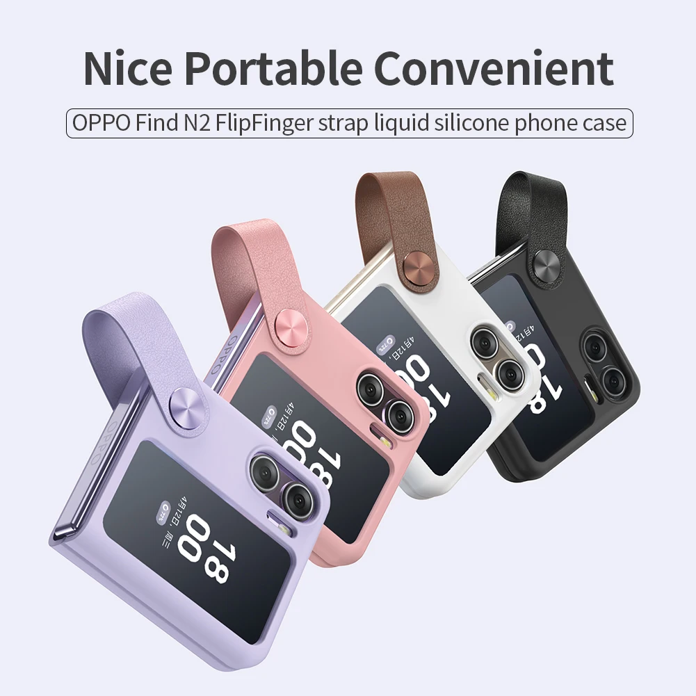 Nillkin für OPPO Find N2 Flip Case FlipFinger Stra Camshield Seidiges Silikon Stoßfeste Rückseite für OPPO Find N2 Flip – Detail 4