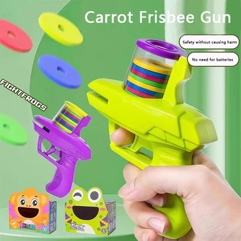 Kids Disc Gun Flying Frisbee Launcher Toy 1