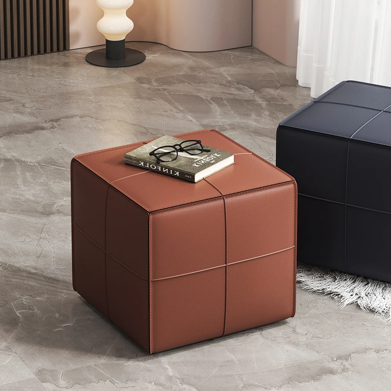 

Interior Square Stool Garden Vanity Comfortable Footrest Single Person Muebles Para El Hogar Multifuncionales Home Furniture