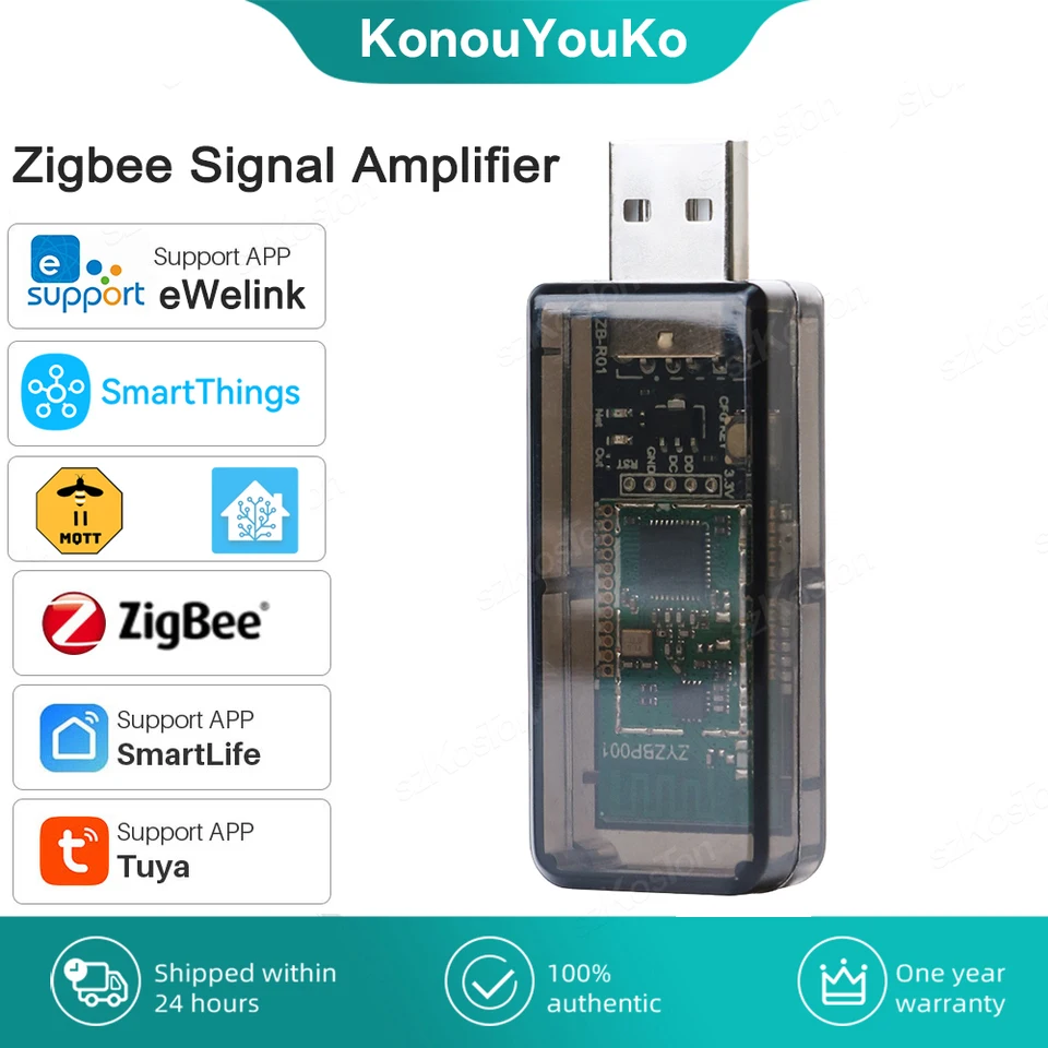 Zigbee USB Signal Amplifier Extender - Repeater For Tuya Home Assistant & Zigbee2MQTT