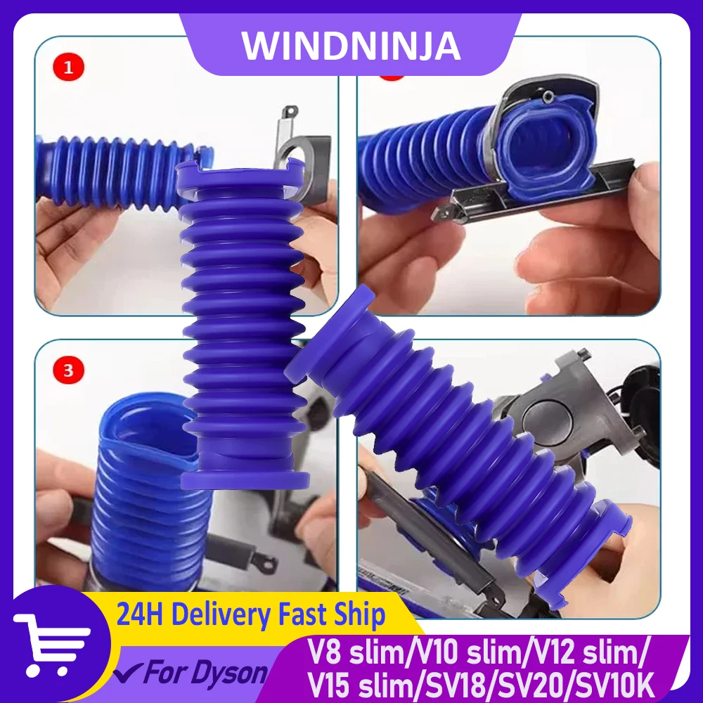 For Dyson V8 slim / V10 slim / V12 slim / SV18 / SV20 / SV10K Vacuum Cleaner Laser Soft Velvet Head Blue Hose Parts Replacement