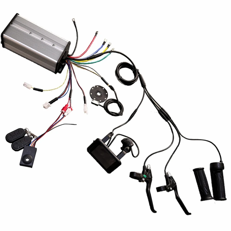 NBpower 72V 3000W 170mm/190mm Fat EBike BLDC Hub Motor Conversion Kit Sine Wave Waterproof Dual Mode Controller UKC1 display