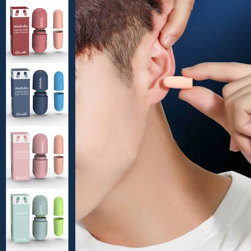 

Soundproof Earplugs For Sleep Special Convenient Storage Soft Slow Rebound Anti Noise Snoring Plugs For Travel Noise Reduction