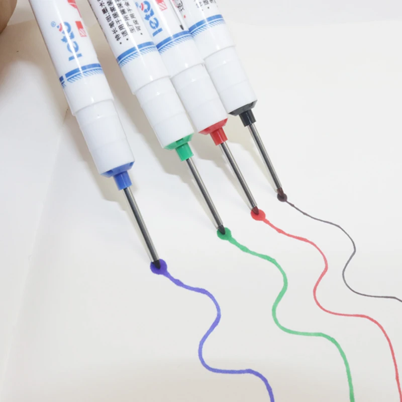 Long nib marker Multi-function Oil Marker Woodworking Carving Deep Hole Marking Pen Tile Decoration Marker 5Pc 1 Pcs