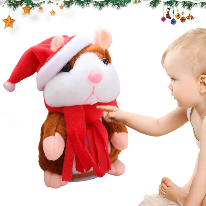 

Говорящий хомяк, электрические плюшевые игрушки, говорящие звуки, запись, повторные Мягкие плюшевые животные, кавайный хомяк, игрушка для детей, подарок для детей