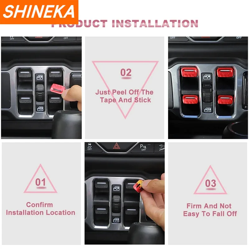 Rear Door Window Upper Hinge Cover Trim Decor Fit For 2018-2021 Jeep