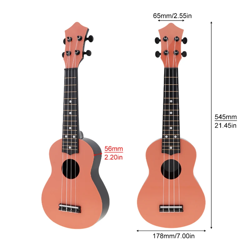 Ukulele set 21 inch Soprano Ukulele with Gig bag+Tuner+Strap+Strings Kit 15 Frets Hawaiian ukulele guitar musical Instruments for Beginner