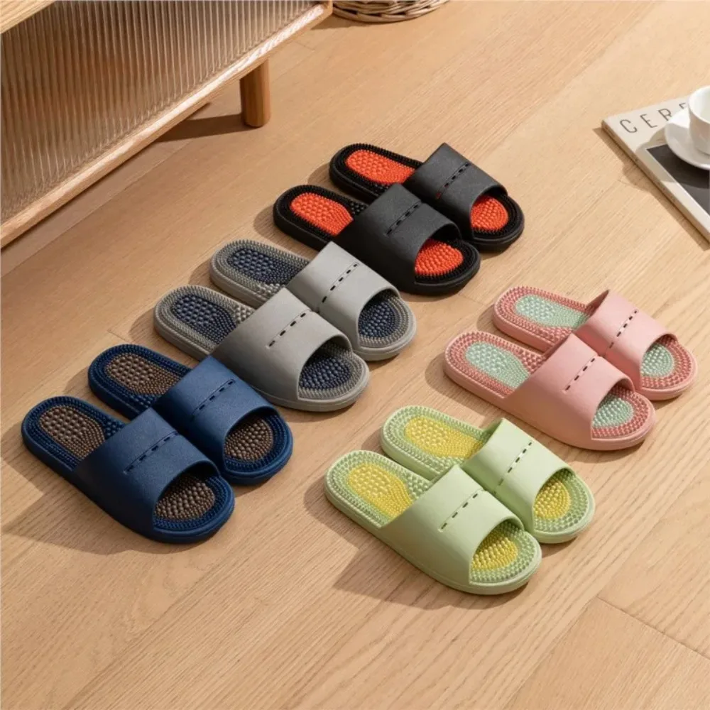 Pvc home slippers Men Women Anti Slip Acupoint Massage