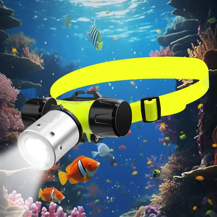 Description Picture 2 of itemWaterproof Diving Swimming Hiking Camping Hunting Fishing Headlamp Underwater 1200 Lumen Safety Head Light Flashlight