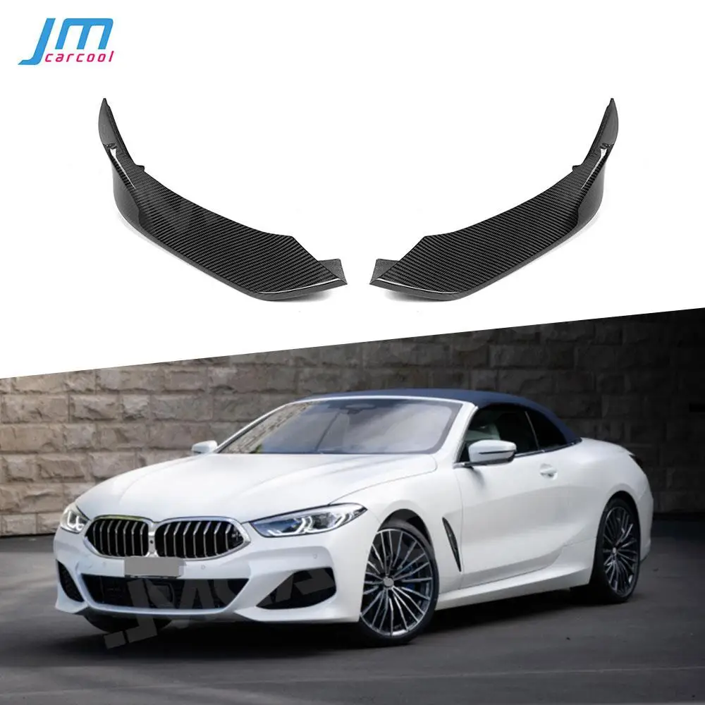 

Dry Carbon Fiber Front Bumper Lip Splitters For BMW 8 Series G14 G15 G16 2020 + Car Front Bumper Spoiler Side Guard FRP