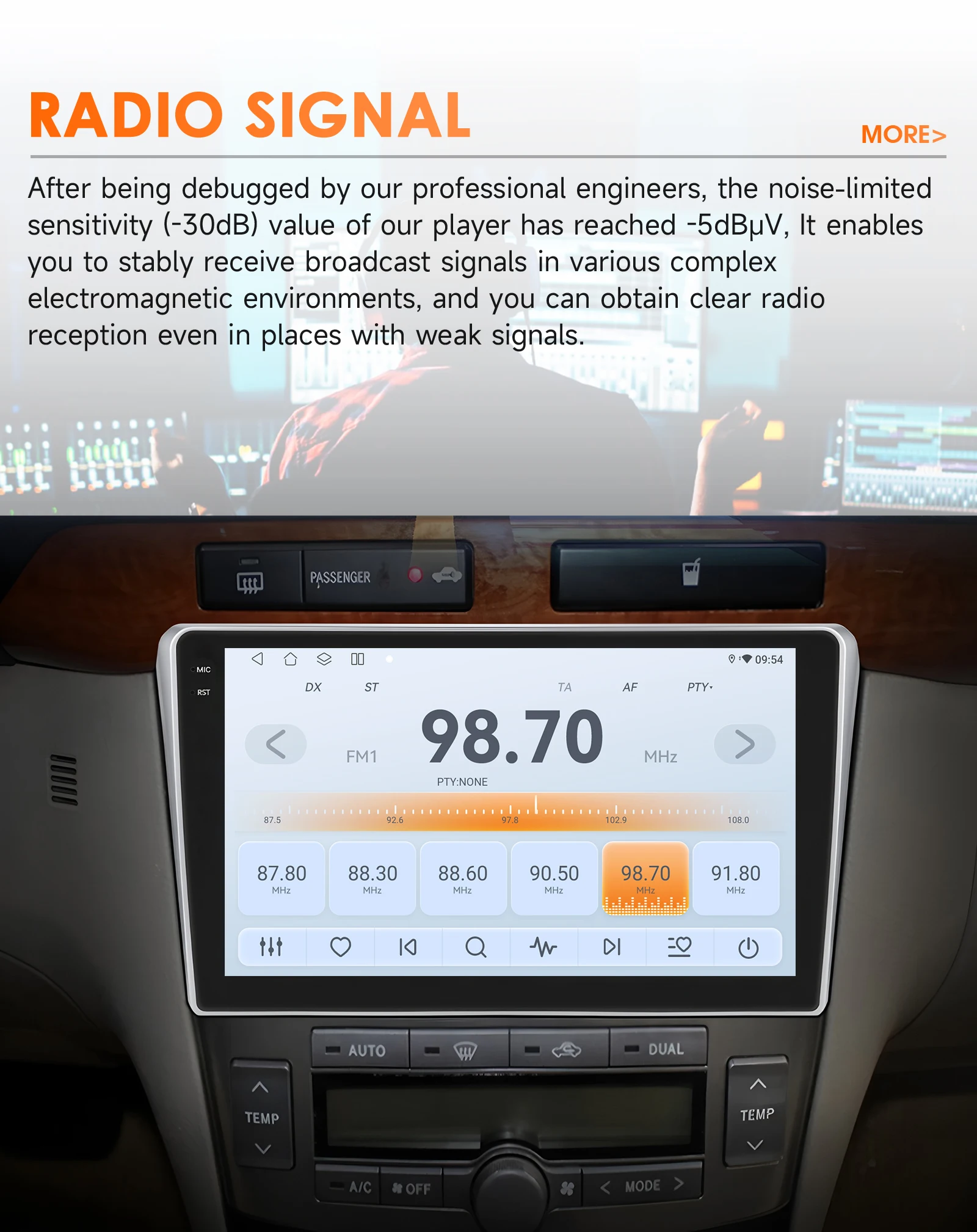 Hizpo 8-Kern-Autoradio für Toyota Avensis T25 2002 2003 2004 2005 2006 2007 2008 GPS Autoradio Carplay Monitor Android Auto WIFI – Detail 21