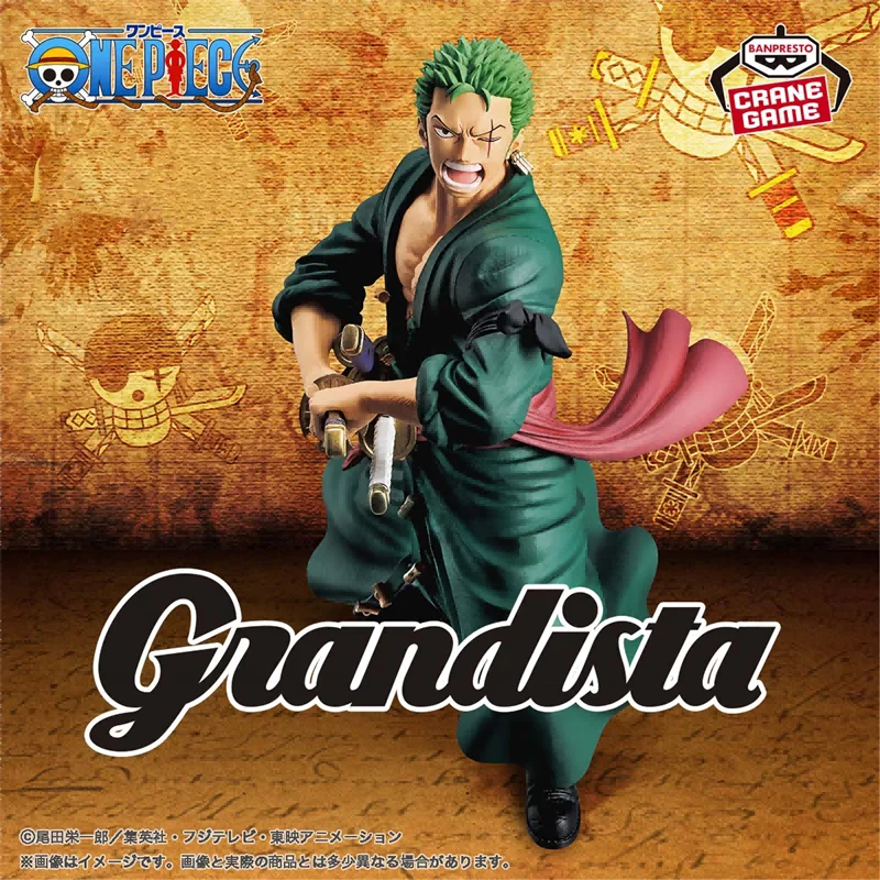 Bandai Original Banpresto Anime ONE PIECE Grandista Roronoa Zoro