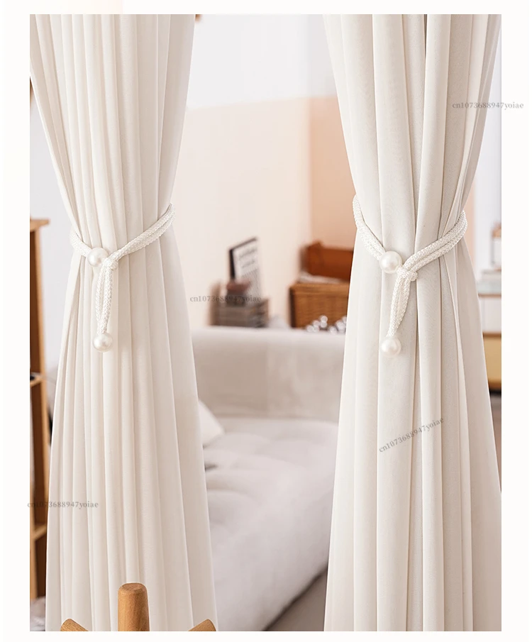 Description Picture 2 of itemPearl Curtain Clip Curtain Holders Tie Back Buckle Clips Hanging Ball Buckle Curtain Decorative Accessories