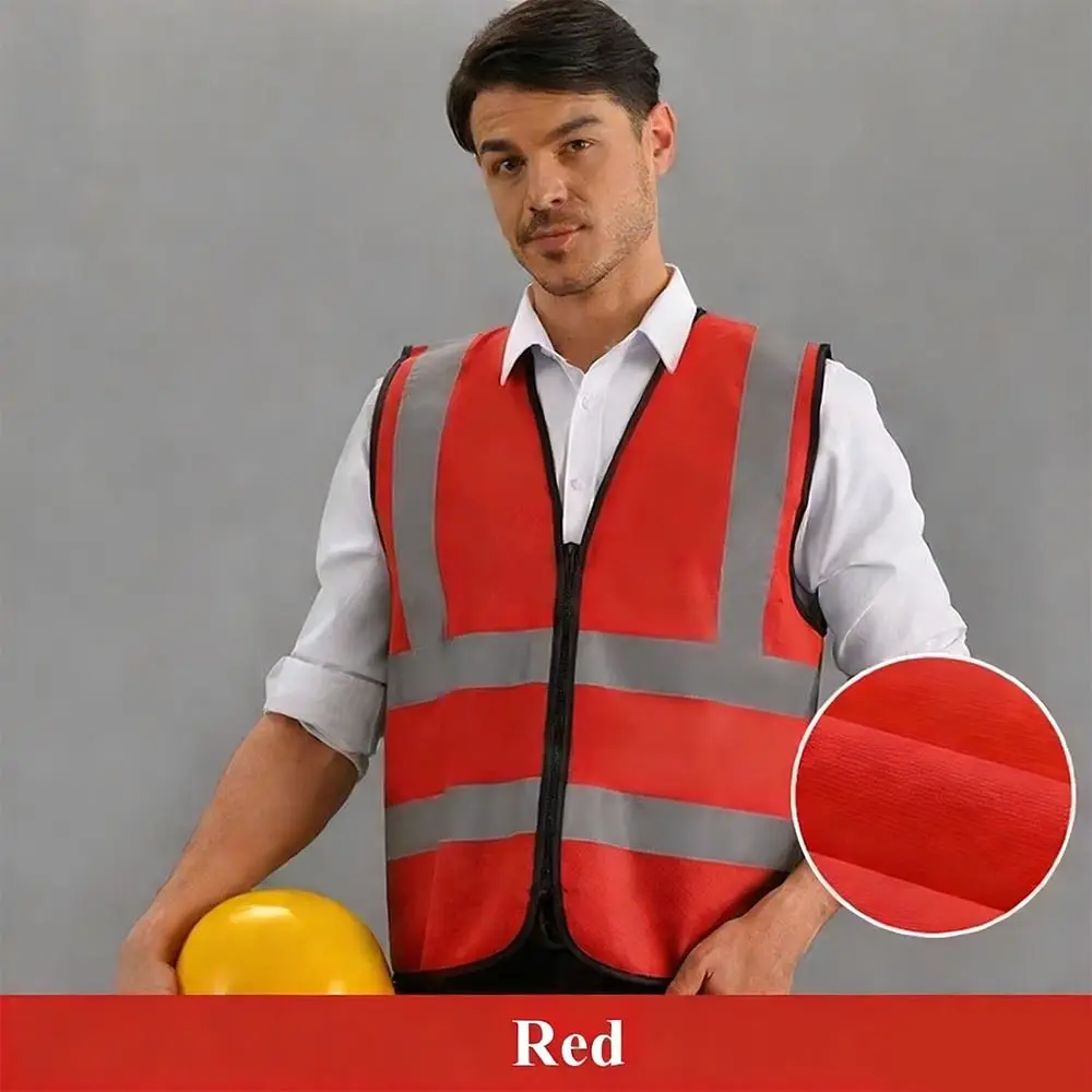 Gilet de sécurité haute visibilité jaune fluorescent