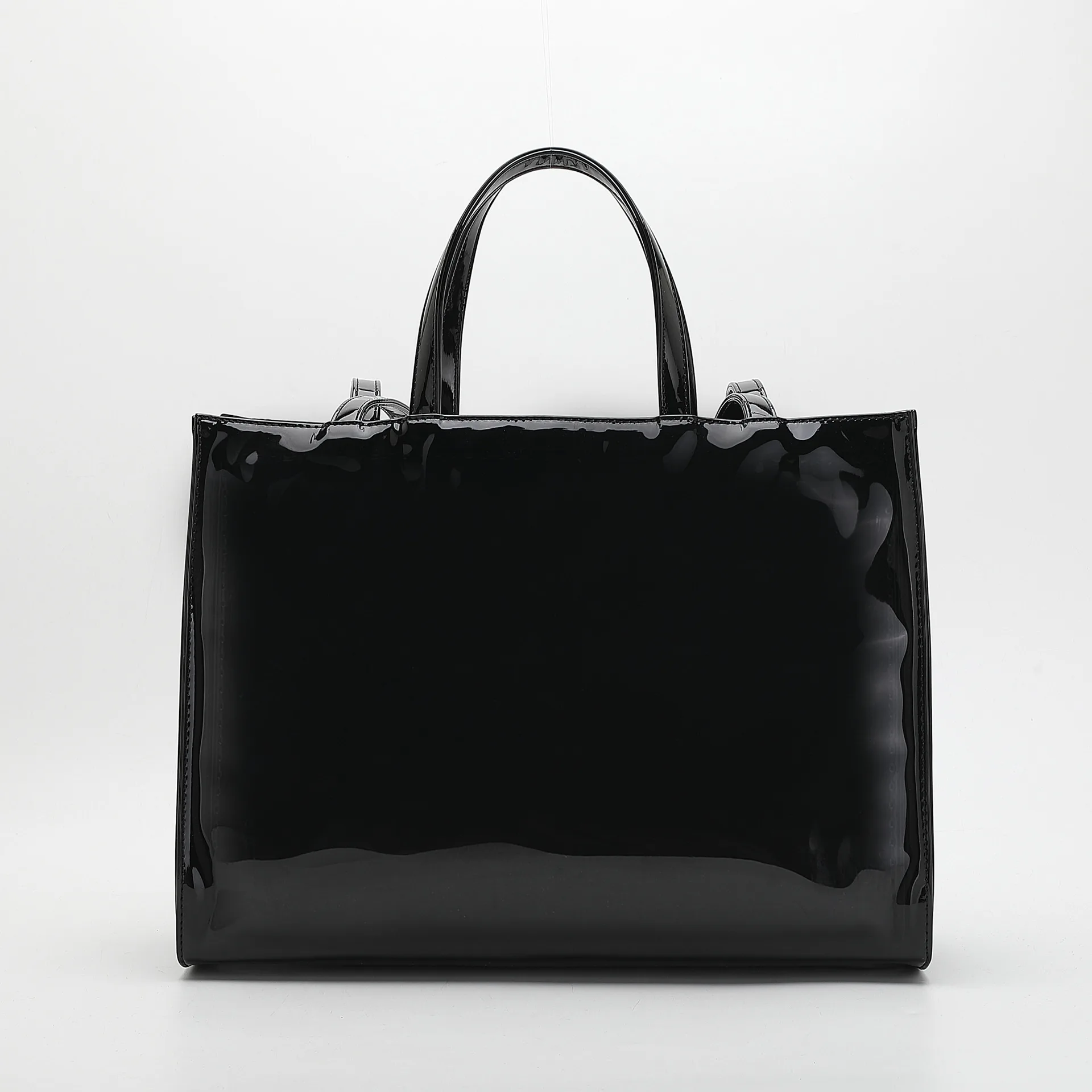 

Дизайнерская сумка-тоут из лакированной кожи, Женская Глянцевая кожаная сумка