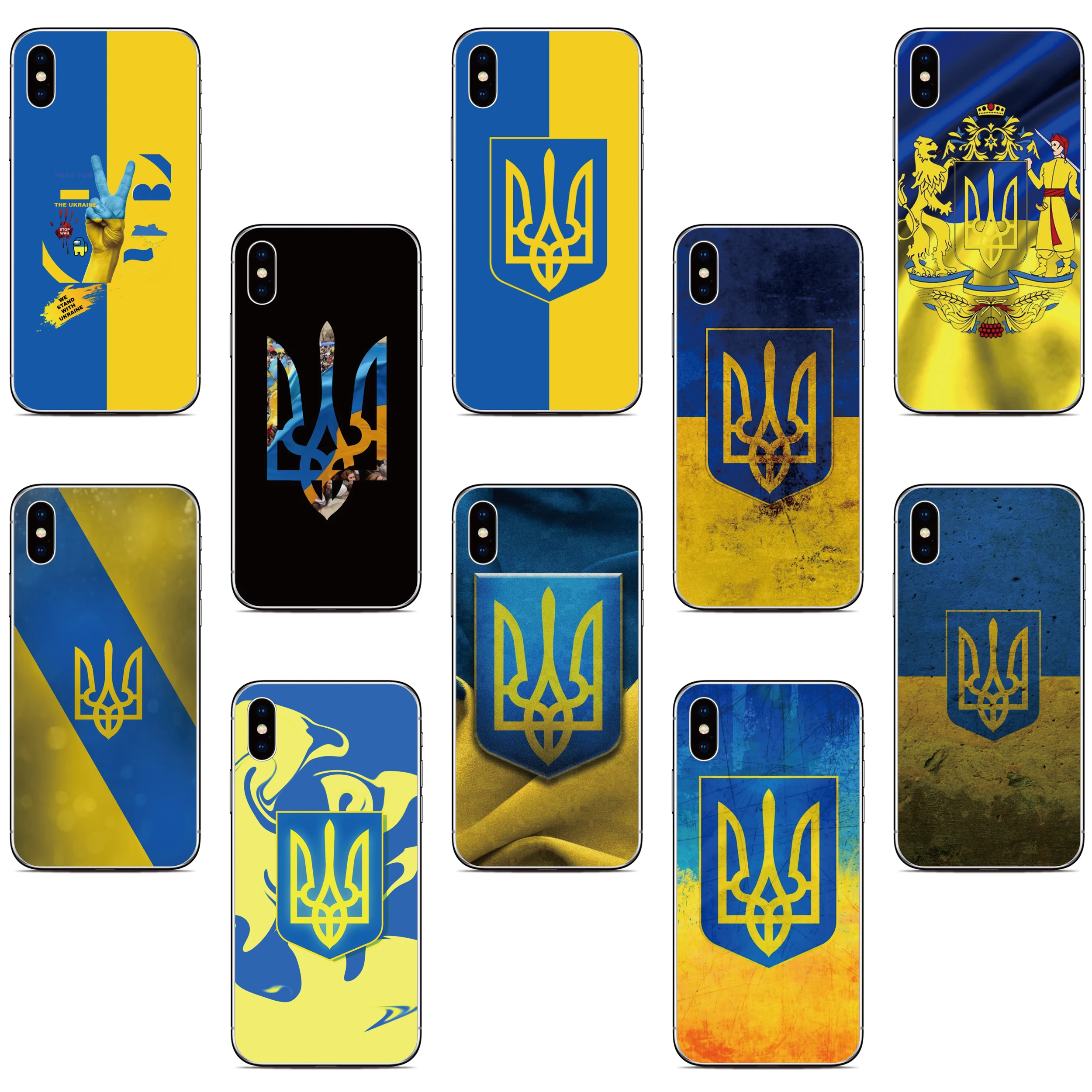Custodia Per Telefono Bandiera Ucraina Per Gigaset Gx6 Gx4 Gs5 Gs4 Gs3 Blu G91 C5 Max View 2 3 Bold N2 F91 Cat S62 Pro S42 S52 S75 5G Cover