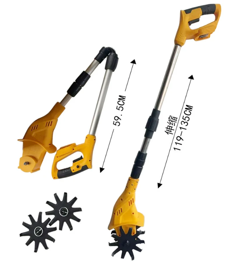 Handheld Lithium Battery Micro-Tillage Loosening Lawn Mower For Agricultural Soil Tiller Small Electric Hoe Rotary Tillager 예초기