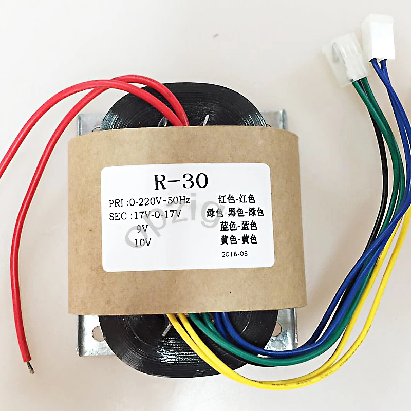Trasformatore R30 Trasformatore Amplificatore Di Potenza Per Apparecchiature Da 30W Trasformatore Da 220V A 9 V10V Doppio 17V R I Trasformatori Posson